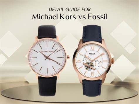 michael kors fossil watch|michael kors vs fossil.